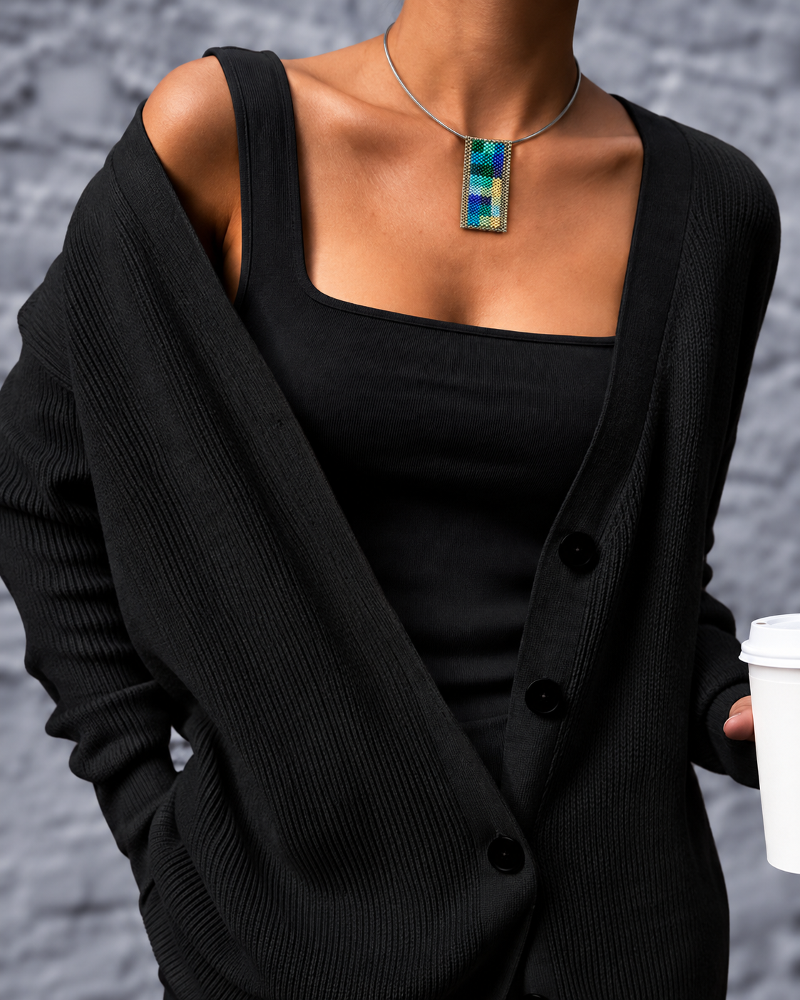 Heaven and Earth medallion necklace