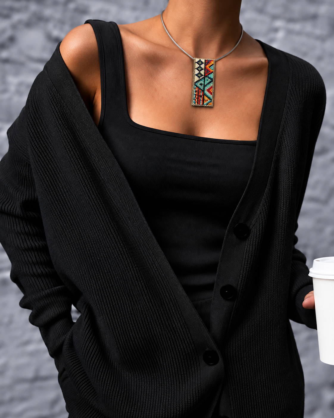 Heaven and Earth medallion necklace