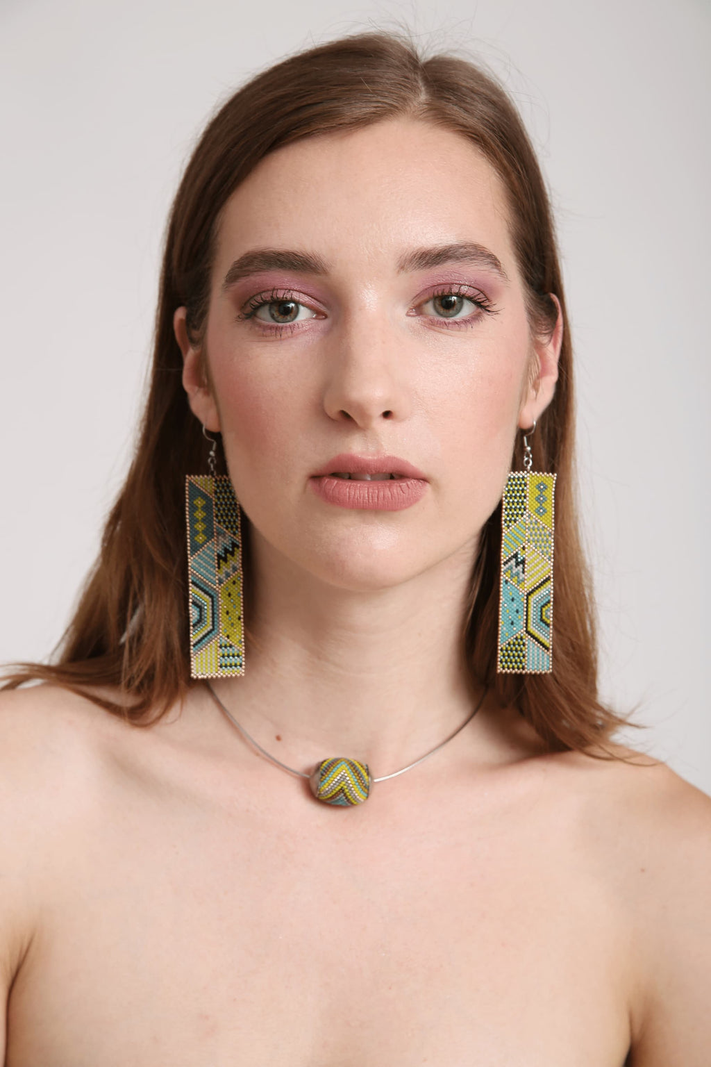 Geometric Earrings - Caribbean Dream