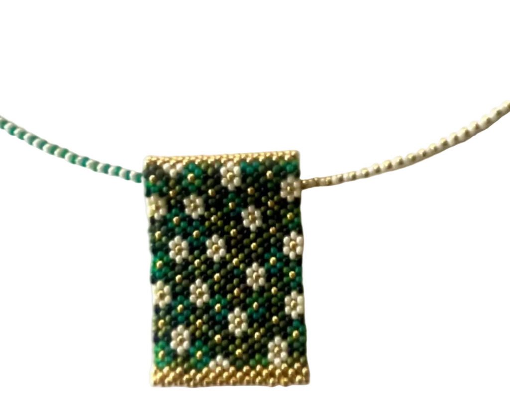 Green Garden Pendant Necklace