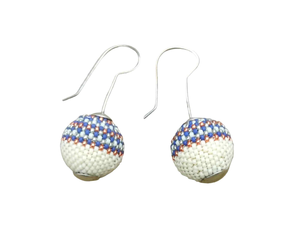 Sea and Sand Globe Earrings
