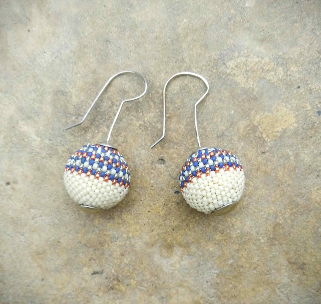 Sea and Sand Globe Earrings