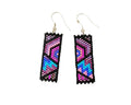 Geometric Earrings - Galactic Night