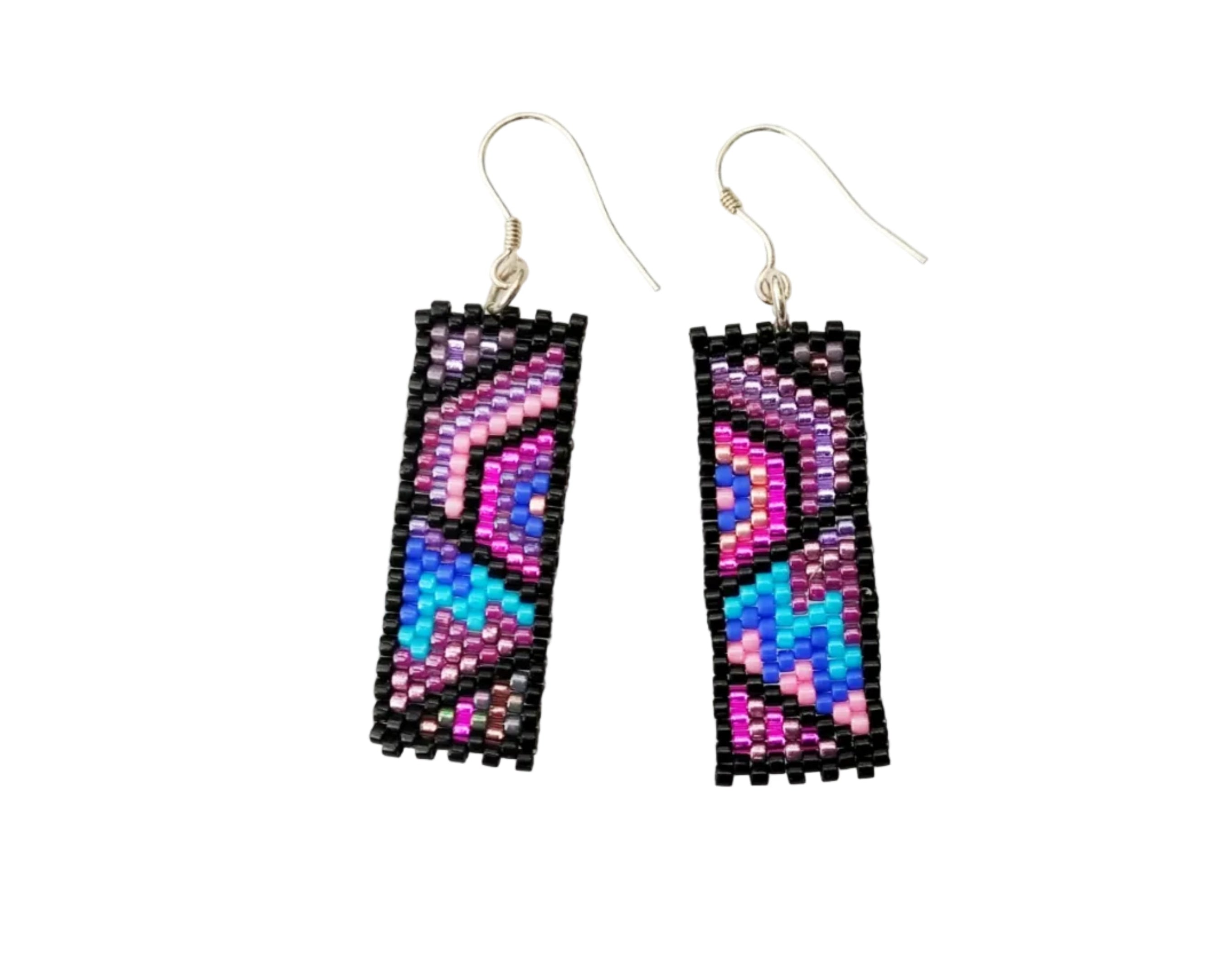 Geometric Earrings - Galactic Night