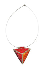 Double-Sided Triangle Necklace - Two Worlds