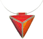 Double-Sided Triangle Necklace - Two Worlds