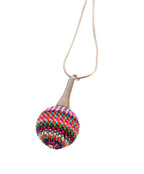 Silver Spiral Orb Necklace