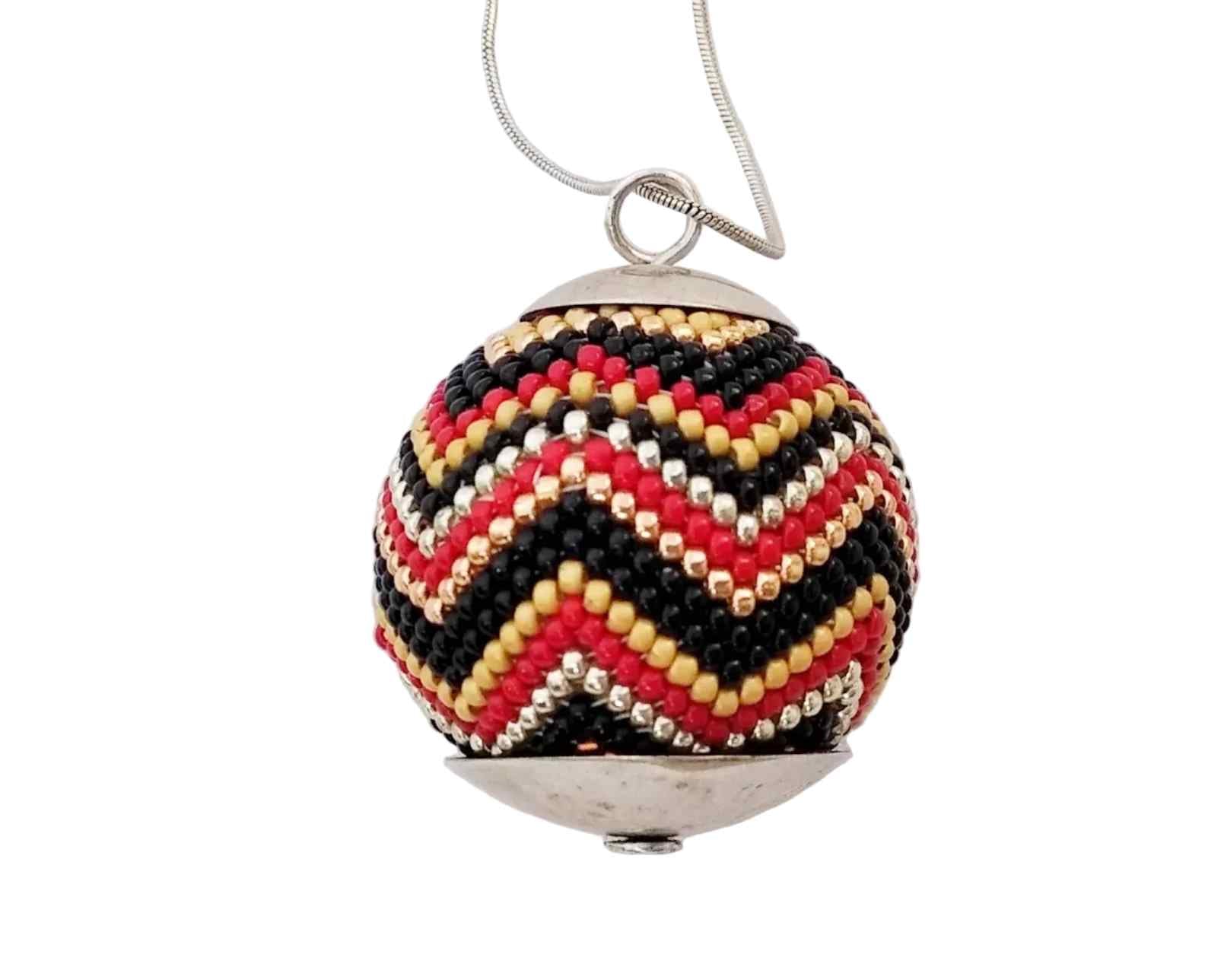 Aztec Fire Orb Necklace
