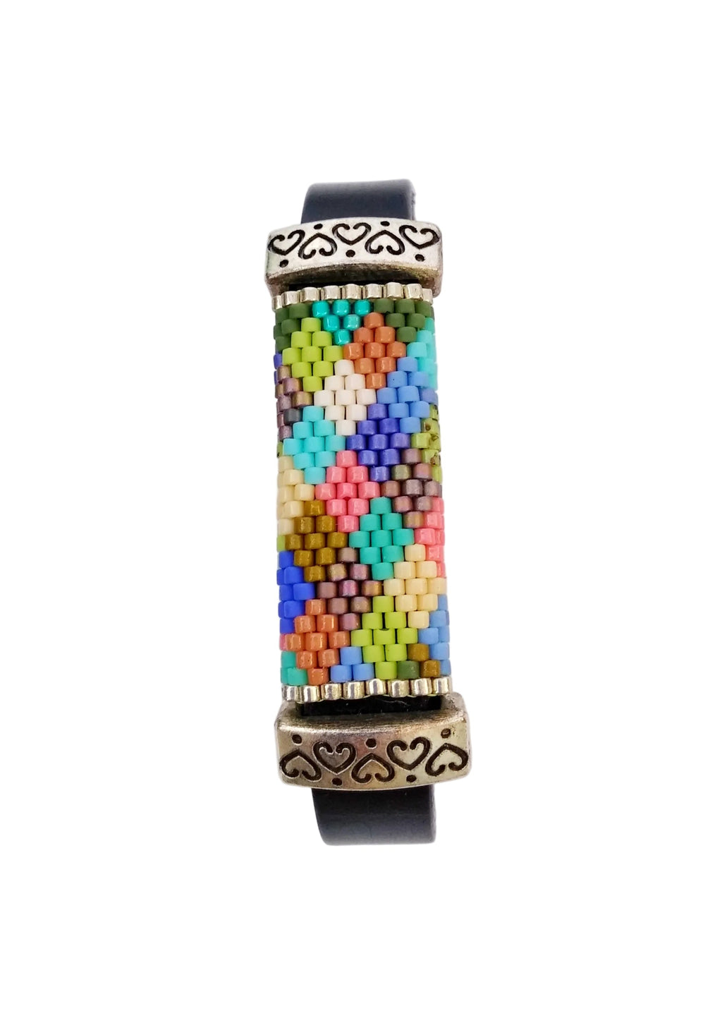 Leather Bracelet – Cheerful Mosaic