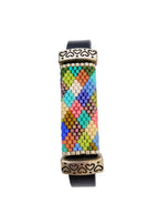 Leather Bracelet – Cheerful Mosaic