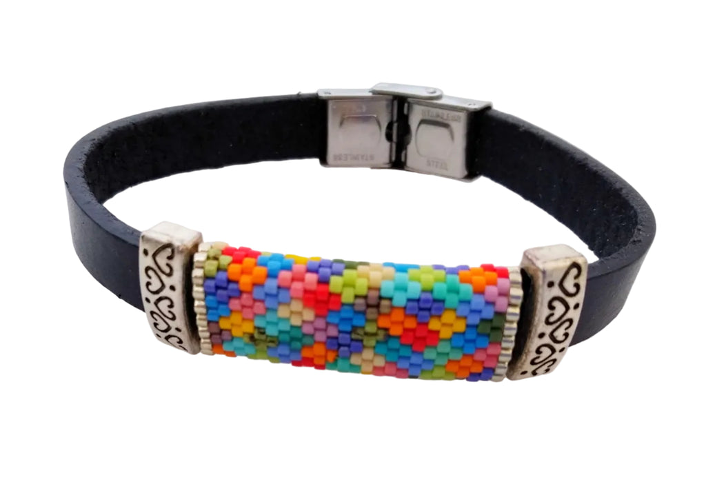 Leather Bracelet – Medley of Colors