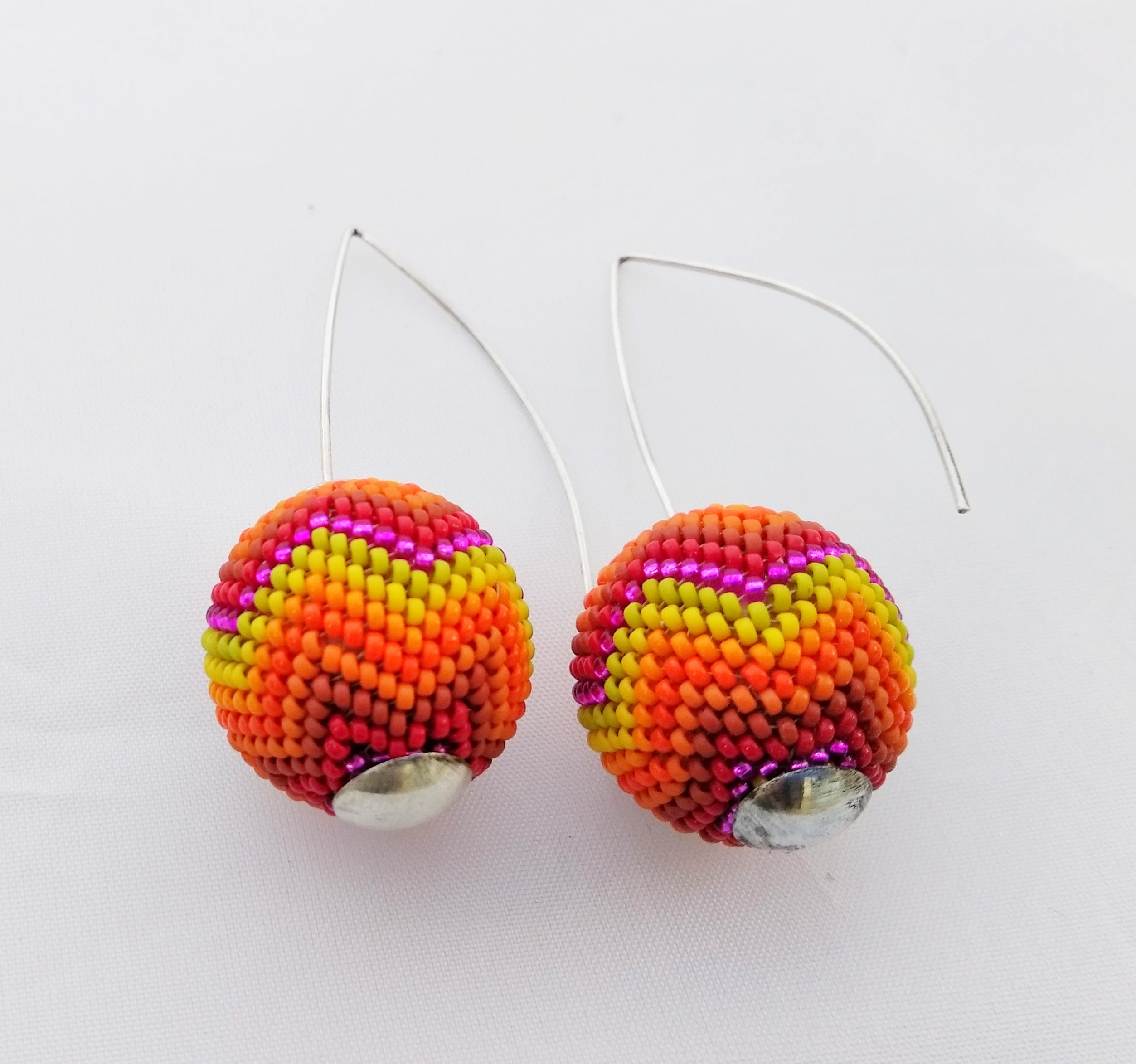 Tropical Fireball Earrings