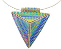 Double-Sided Triangle Necklace - Two Worlds