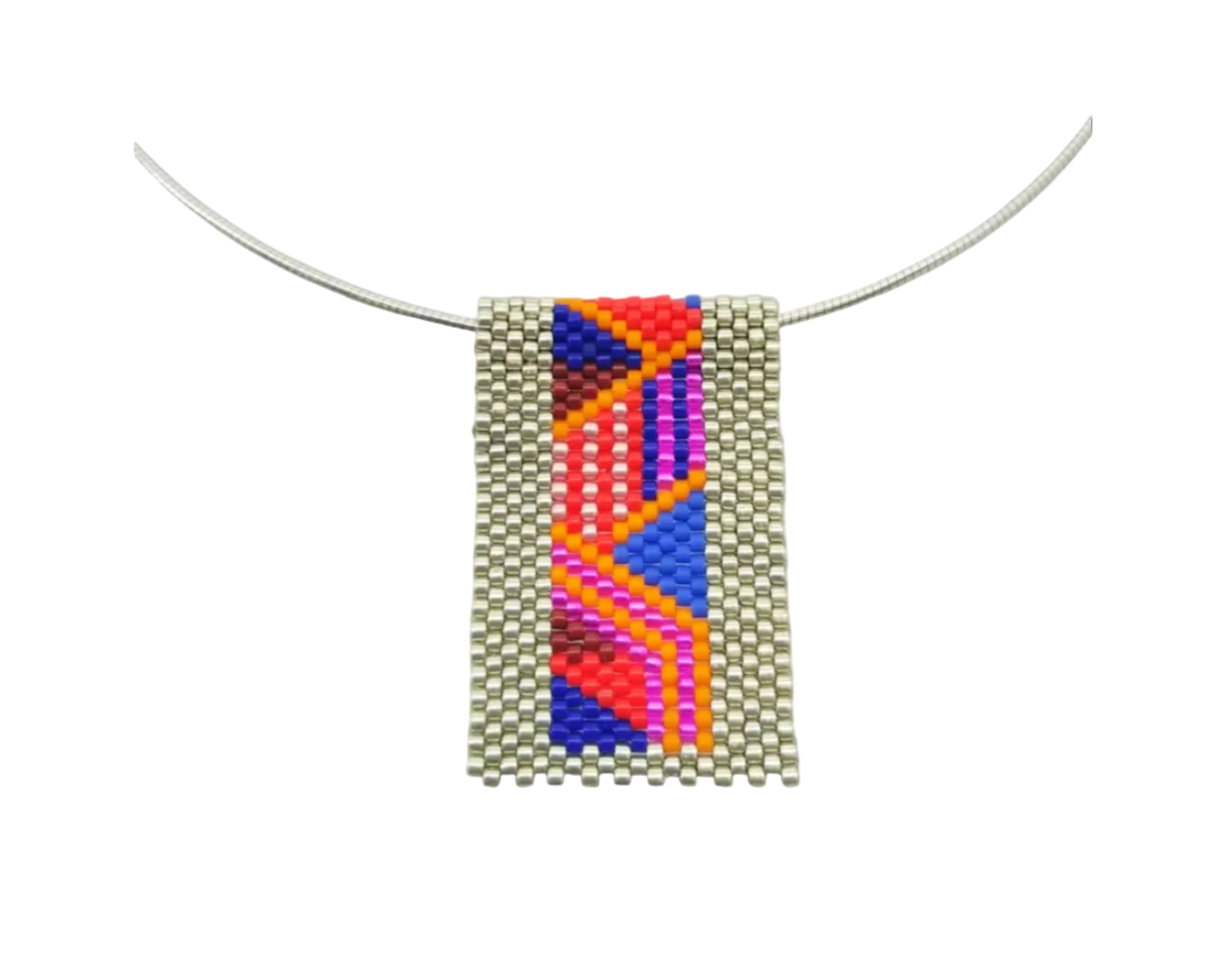 Geometric Necklace – Sunset