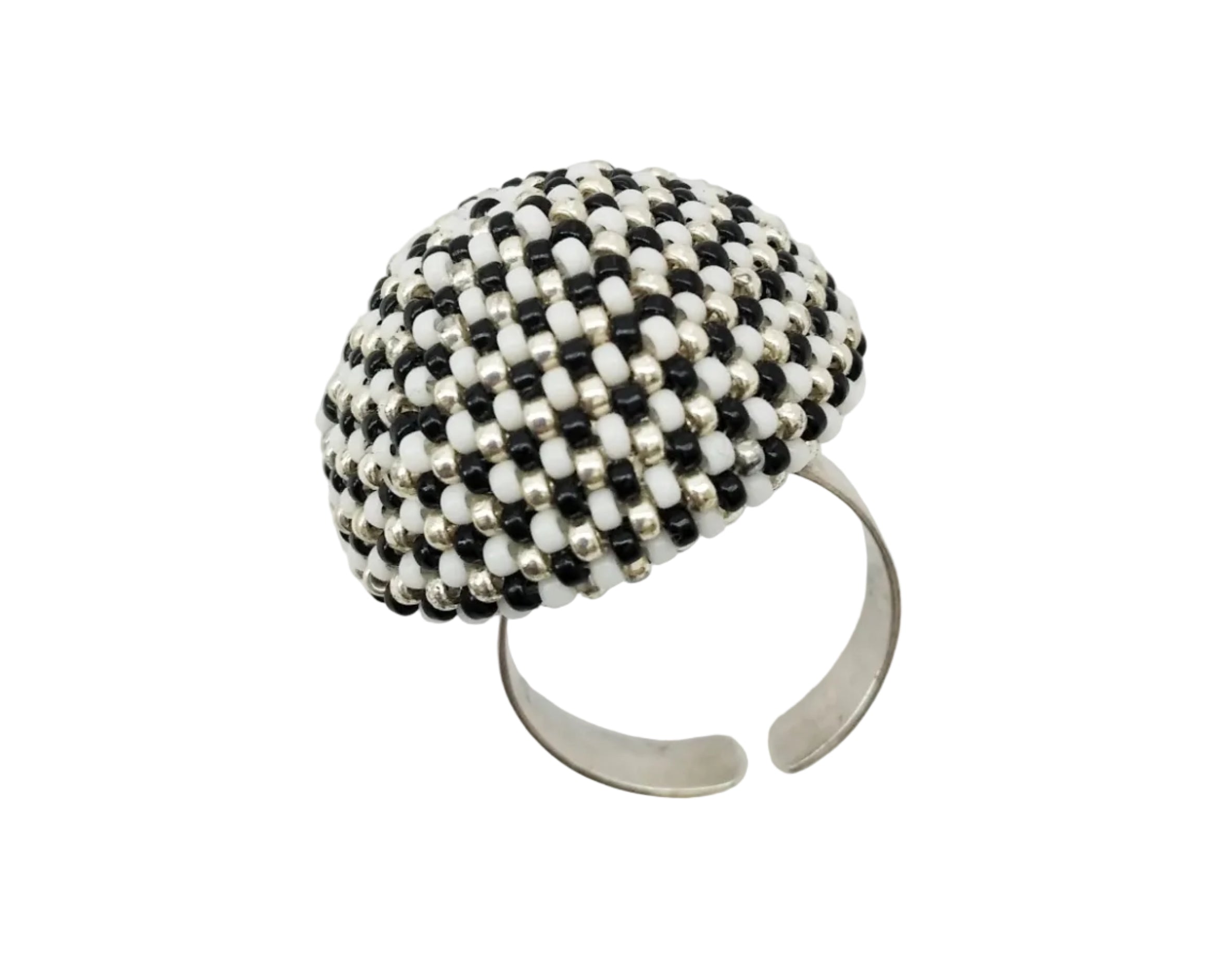 Sphere Ring - Black and White Chess