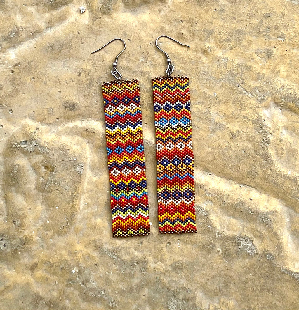 Zigzag Earrings - Fiesta