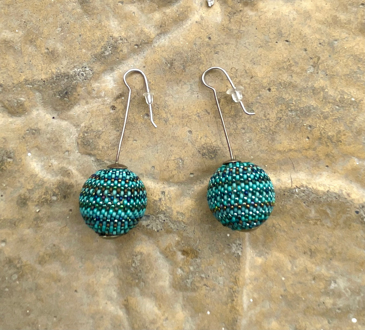 Turquoise Dream Orb Earrings