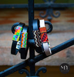 Leather Bracelet – Cheerful Mosaic